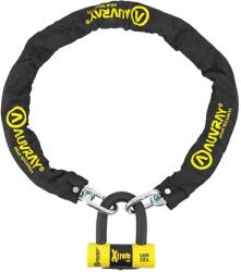 Auvray X. LOCK 1, 20 m-es lopásgátló lánczár + XTREM MINI U-lakat (52x65 mm, Ø16 mm), S. R. A. minősített Auvray Bicikli alkatrészek Kerékpáros kiegészítők Biciklizárak