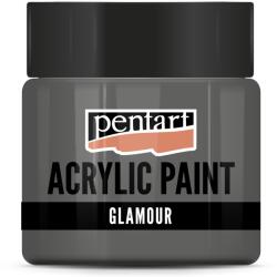 Pentart Glamour metál 50 ml ezüstfekete (PA-29395)