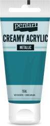 Pentart Krémes akrilfesték metál 60 ml zöldeskék (PA-28025)