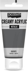 Pentart Krémes akrilfesték metál 60 ml grafit (PA-28009)