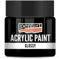 Pentart Fényes akrilfesték 50 ml fekete (PA-1155)