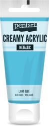 Pentart Krémes akrilfesték metál 60 ml világoskék (PA-28017)