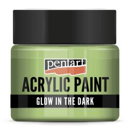 Pentart GLOW sötétben világító akrilfesték 30 ml zöld (PA-16485)