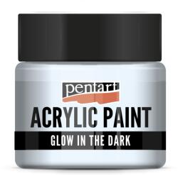 Pentart GLOW sötétben világító akrilfesték 30 ml kékesfehér (PA-16486)