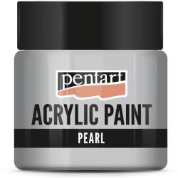 Pentart Gyöngyház akrilfesték 50 ml ezüst (PA-3538)