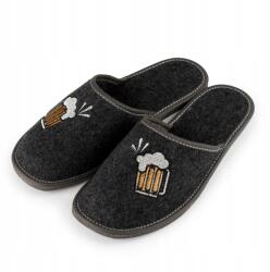 Nowo Vicces Férfi Filc Papucs Fekete Sör méret42 (N164-BLACK/42)
