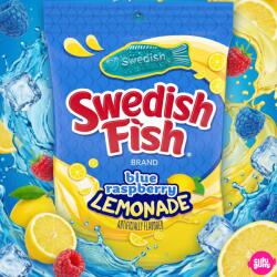 Swedish Fish Kék Málna-Citromlimonádé Gumicukor 102 g