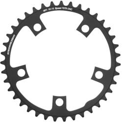 Stronglight lánctányér országúti kerékpárhoz, 5 karos, 39T, Ø110, belső, fekete, alumínium, 9-10 sebességes (SHIMANO típus) STRONGLIGHT Bicikli alkatrészek Kerékpár alkatrészek Kerékpár lánctányérok