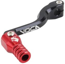 Voca Racing sebességváltó kar, MINARELLI 50 AM6/BETA 50 RR/RIEJU 50 MRT/SHERCO 50 SM-R, SE-R, CNC alumínium, fekete-piros (összecsukható) Voca Racing Erőátviteli alkatrészek Váltók és alkatrészeik Váltókarok