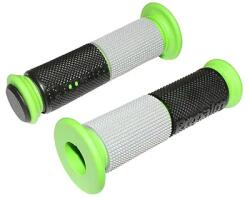 Replay markolat "On road" 3D fekete-ezüst-zöld, 125 mm, peremes Ø 47 mm, nyitott vég, stifttakaróval (prémium minőség, párban, Tajvan) REPLAY Bicikli alkatrészek Kerékpár alkatrészek Kerékpár kormányszalagok