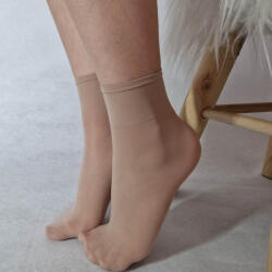 Aura Via Gumi nélküli bokafix elasztikus anyagból 80 DEN vastagságban cognac 111492