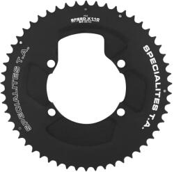 Specialites Ta lánctányér országúti kerékpárhoz, Ø 110 mm, 4 kar, Shimano Ultegra R8000/6800 kompatibilis, 54 fog, 11 sebességes, fekete (105 5800+R7000, Dura Ace 9000+9100 kompatibilis, csavar készlet külön rendelhető) SPECIALITES TA Bicikli alkatrészek