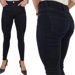 Goodies Női Farmer Klasszikus Kényelmes Testhezálló Nadrág Nagy Méret fekete (8271)