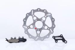 Braking OKI87 fékszett hullámos úszó féktárcsa 250 mm fékbetéttel és adapterrel Braking Futómű és fék alkatrészek Féktárcsák
