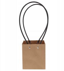 Trend-Deco Kraft papír virágos kézitáska négyzet alakú virágtartó csokrok