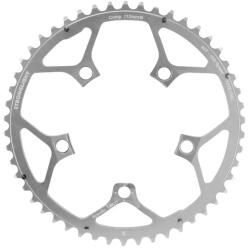 Stronglight lánctányér országúti kerékpárhoz, 5 karos, 50T, 110 mm, CAMPAGNOLO ULTRA TORQUE, külső, ezüst, alumínium 7075, CENTAUR CARBON-VELOCE + MIRAGE, FULCRUM R, 10 sebességes STRONGLIGHT Bicikli alkatrészek 