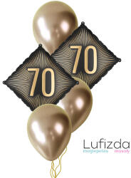  Héliumos luficsokor szülinapra - 80-as - INGYENES GLS szállítással (LUFI830863)