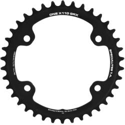 Specialites Ta 4 karos 38 fogas lánctányér gravel kerékpárhoz, MONO ONE X110 típus, SHIMANO GRX RX600-RX810, fekete, 10-11 sebesség SPECIALITES TA Bicikli alkatrészek Kerékpár alkatrészek Kerékpár lánctányérok