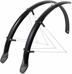 EUROFENDER RAPIDO 46 mm fekete 28'' városi/sport sárvédő pár, RAPIDO rögzítéssel EUROFENDER Bicikli alkatrészek Kerékpáros kiegészítők Kerékpár sárvédők