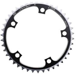 MICHE lánctányér országúti kerékpárhoz, 5 karos, 42T, Ø130, belső, fekete, alumínium, 9-10 sebességes (SHIMANO kompatibilis) MICHE Bicikli alkatrészek Kerékpár alkatrészek Kerékpár lánctányérok