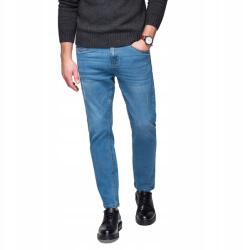 Ombre Férfi koptatott farmernadrág Regular Fit kék OM-PADP-0241 V3 r XXL (182747)