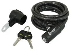 Auvray P2R Kerékpár lopásgátló kulcsos spirálzár Ø8mm 1, 5m (tartóval) Auvray Bicikli alkatrészek Kerékpáros kiegészítők Biciklizárak