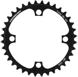 Stronglight 36T 104 mm fekete alumínium lánctányér e-bike-hoz, 4 karos (Bosch 1. és 3. generációhoz, Brose kompatibilis, 7075-ös anyag, pókos rögzítéshez, ref. 181123) STRONGLIGHT Bicikli alkatrészek Kerékpár alk