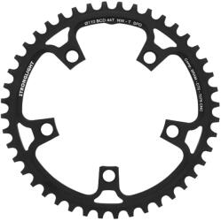 Stronglight CT2 lánctányér gravel kerékpárhoz, 5 karos, 44 fog, Ø110 kompakt, SRAM single, fekete, RED-FORCE-RIVAL 11 sebességhez STRONGLIGHT Bicikli alkatrészek Kerékpár alkatrészek Kerékpár lánctányérok