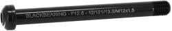 Blackbearing Átmenő tengely első rögzítéshez, menetes M12x1.5 mm, 12x100 mm, fekete (121 mm teljes hossz, menetes rész 13, 5 mm) BLACKBEARING Bicikli alkatrészek Kerékpár alkatrészek Kerékpár kerekek