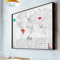Giftio Deluxe Blanc edition kaparós világtérkép (11387)