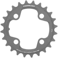 Stronglight MTB lánctányér, 4 karos, 24 fogas ×64, 2x10, belső, fekete, 10 sebességes, HT3, SHIMANO XTR M980-hoz (külső 36 fogashoz), menetes STRONGLIGHT Bicikli alkatrészek Kerékpár alkatrészek Kerékpár lánctány