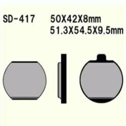 Wesrah VD-417 fékbetét Wesrah Futómű és fék alkatrészek Fékbetétek (tárcsafék)