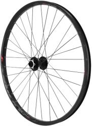 VELOX Trucky 30 első MTB kerék 27, 5" - fekete, csapágyas agy, 6 furatos tárcsa, tubeless/tubetype, 15-100 mm átütőtengelyhez, 29"x2.00-2.50 gumihoz, belső peremszélesség 30 mm VELOX Bicikli alkatrészek Ker