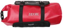 ZEFAL Z-ADVENTURE F10 PIROS KERÉKPÁR KORMÁNYTÁSKA TÉPŐZÁRAS RÖGZÍTÉSSEL (39 cm hosszú x 18 cm átmérő - 10 liter) ZEFAL Bicikli alkatrészek Kerékpáros kiegészítők Kerékpár nyeregtáskák és kormánytáskák