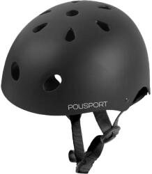 Polisport POLISPORT URBAN PRO felnőtt kerékpáros sisak, fekete, Euro 58-61, Quick Lock rendszerrel POLISPORT (Vélo) Bicikli alkatrészek Kerékpáros ruházat Kerékpáros sisakok