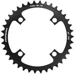 Stronglight Lánckerék e-bike-hoz, szimpla 38T, Ø104 fekete, alumínium 7075, 4 karos (Bosch rendszer 1. és 3. generáció, kompatibilis Brose Spider ref. 181123) STRONGLIGHT Bicikli alkatrészek Kerékpár alkatrészek 