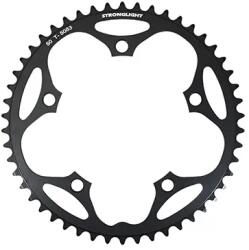 Stronglight 50T 5 karos lánctányér országúti kerékpárhoz, 130 mm, külső, DURAL, fekete (SHIMANO típus, 8-9 sebesség) STRONGLIGHT Bicikli alkatrészek Kerékpár alkatrészek Kerékpár lánctányérok