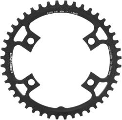 Stronglight GRAVEL CT2 44T lánctányér, 4 karos, Ø110 mm, fekete, Shimano DURA-ACE 9000, ULTEGRA 6800, 105 5800, 11 sebességes gravel kerékpárhoz STRONGLIGHT Bicikli alkatrészek Kerékpár alkatrészek Kerékpár lánct