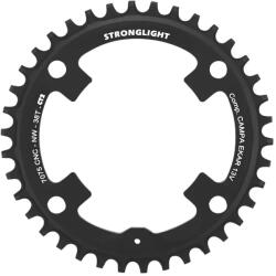 Stronglight CT2 lánctányér gravel kerékpárhoz, 4 karos, 123 mm, CAMPAGNOLO EKAR, 38 fog, fekete, 13 sebesség STRONGLIGHT Bicikli alkatrészek Kerékpár alkatrészek Kerékpár lánctányérok