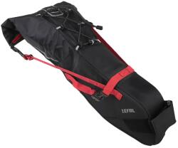 ZEFAL Z-Adventure R11 nyeregtáska kerékpárhoz, 5-11L, piros-fekete, tépőzáras rögzítés (56 cm hosszú x 15 cm széles x 17 cm magas), max. terhelhetőség 5 kg ZEFAL Bicikli alkatrészek Kerékpáros kiegészítők K