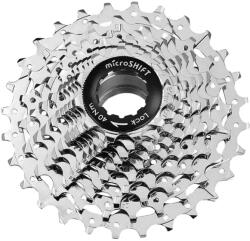 MICROSHIFT 10 sebességes kazetta Shimano/SRAM rendszerhez országúti kerékpárhoz, ezüst (11-12-13-14-15-17-19-21-24-28) MICROSHIFT Bicikli alkatrészek Kerékpár alkatrészek Kerékpár kazetták