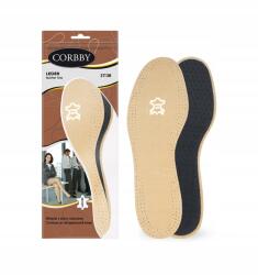Corbby Bőr Cipőbetét Aktív Szén méret 35-36 (wkładki skórzane LEDER LATEX Corbby)
