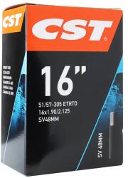 CST (Vélo) CST 16 x 1.90-2.125 belső gumi, standard szelep, 48 mm CST (Vélo) Bicikli alkatrészek Kerékpár alkatrészek Bicikli belső gumik