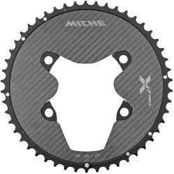 MICHE országúti lánctányér 4 karos, D110, Shimano Ultegra R8100 kompatibilis, X2 RD R81, 50 fog, külső, alumínium-karbon, fekete, 12 sebességes MICHE Bicikli alkatrészek Kerékpár alkatrészek Kerékpár lánctá