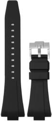  Curea silicon lină, neagră pentru Tissot PRX de 35/40mm diametru