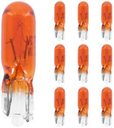 P2R P2R 12V 2W narancssárga műszerfal- és irányjelző izzó, W2W foglalat, W2x4, 6D ék, 10 db/csomag (Peugeot robogóhoz) P2R (Motorisé) Elektronika Világítások Izzók 12V-os izzók