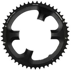 Stronglight 105 5800 49T lánctányér országúti kerékpárhoz, 110 mm, 4 kar, külső, fekete, 11 sebesség STRONGLIGHT Bicikli alkatrészek Kerékpár alkatrészek Kerékpár lánctányérok