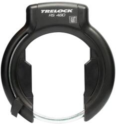 TRELOCK RS480 kerékpár lopásgátló patkózár, fekete, vázra szerelhető konzollal, széles (89 mm + 112 mm) gumihoz, 75 mm abroncsköz TRELOCK Bicikli alkatrészek Kerékpáros kiegészítők Biciklizárak