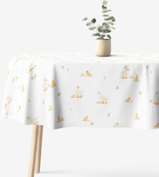 Goldea húsvéti ovális pamut terítő - kacsák 140 x 280 cm