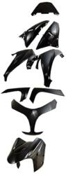 TUNR Burkolatalkatrész-készlet 9 darab fekete Yamaha T-Max 500 2008-2011 modellhez TUNR Vázak, idomok, kiegészítők Idomok, burkolat elemek